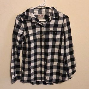 Black and White Plaid shirt